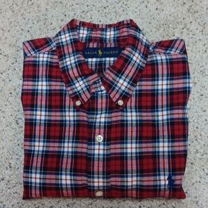 Ralph Lauren plaid button down, size XL